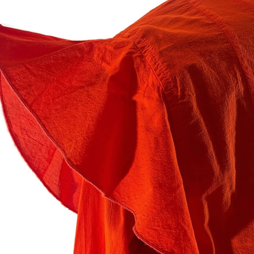 Current Elliott Ashley Ruffled Red Blouse - Picture 6 of 13